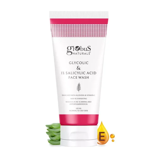 Best Salicylic Acid Face Wash : Globus Naturals Glycolic & Salicylic Acid Face Wash