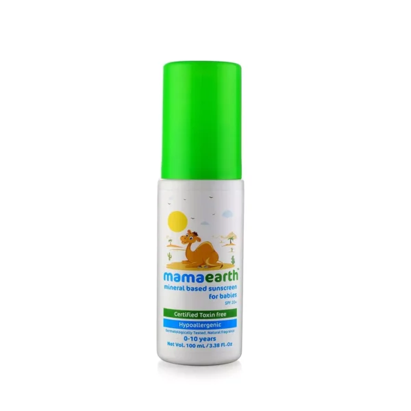 Best Sunscreen for Kids in India : Mamaearth Sunscreen Baby Lotion