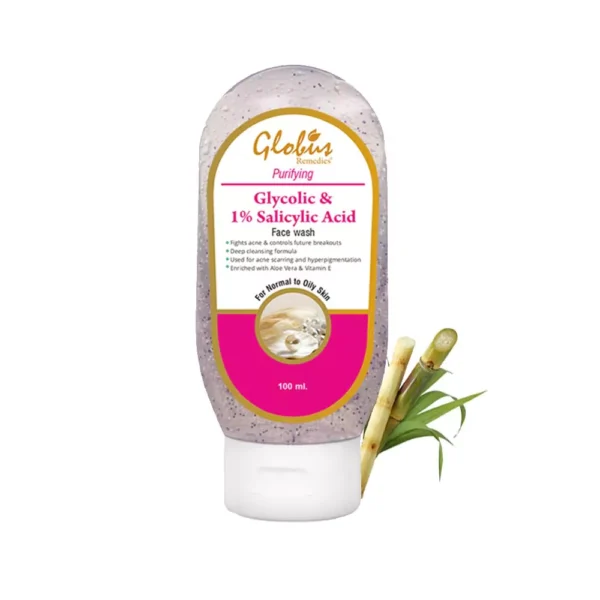 Best Salicylic Acid Face Wash : Globus Remedies Pimple Clear Face Wash