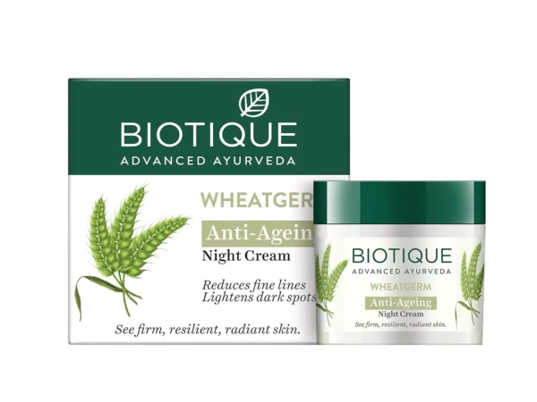 Biotique Wheat Germ Anti- Ageing Night Cream : Anti Aging Products in India