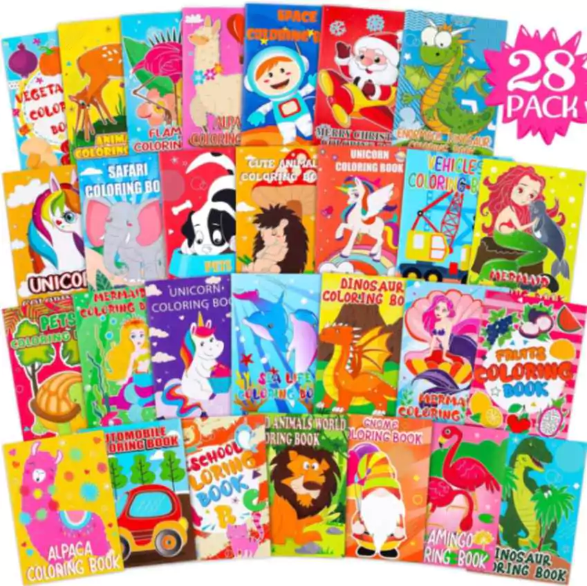 10 Entertaining Travel Activities for Kids During Long Journeys 5 Small Size Coloring Books for Kids : Travel Activities for Kids