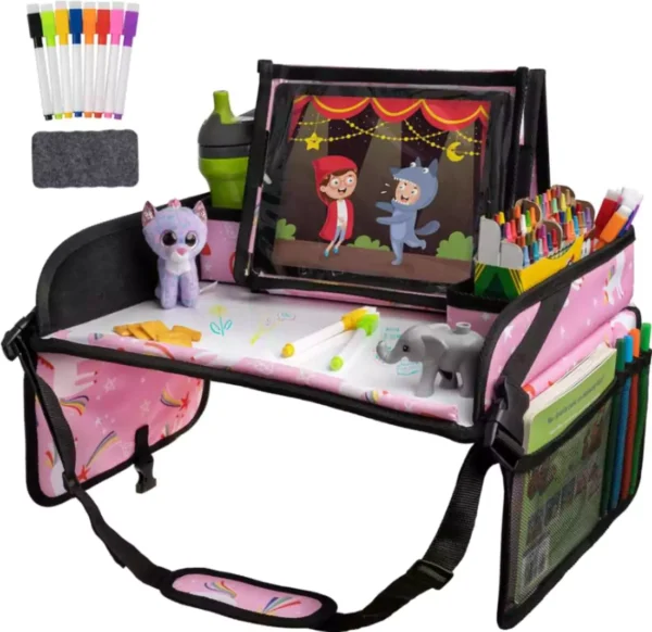 10 Entertaining Travel Activities for Kids During Long Journeys 8 Lusso Gear Kids Travel Tray :Travel Activities for Kids