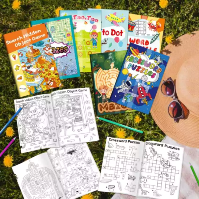 10 Entertaining Travel Activities for Kids During Long Journeys 6 Mini Activity Books for Kids : Travel Activities for Kids