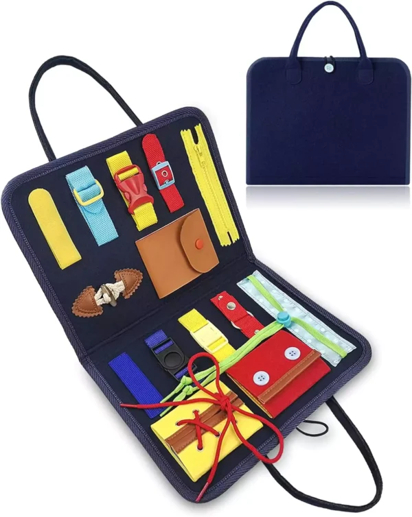 Exorany Busy Board Montessori Toys for Toddlers :Travel Activities for Kids